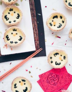Chick Egg Custard Tarts for Chinese New Year