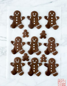 Chocolate Dipped Chocolate Gingerbread Cookies