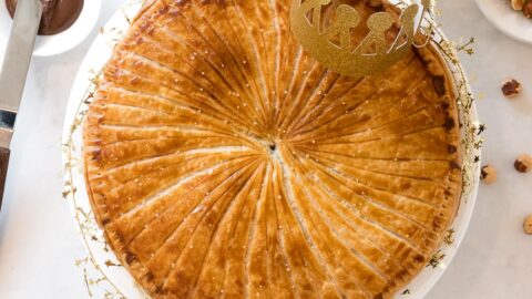 Chocolate Hazelnut Galette des Rois (King Cake) - Dessert First