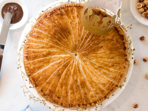 Chocolate Hazelnut Galette des Rois (King Cake) - Dessert First